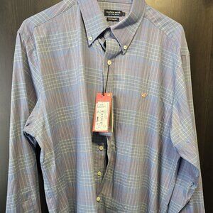 NWT Southern Marsh Plaid Dress Shirt in Large